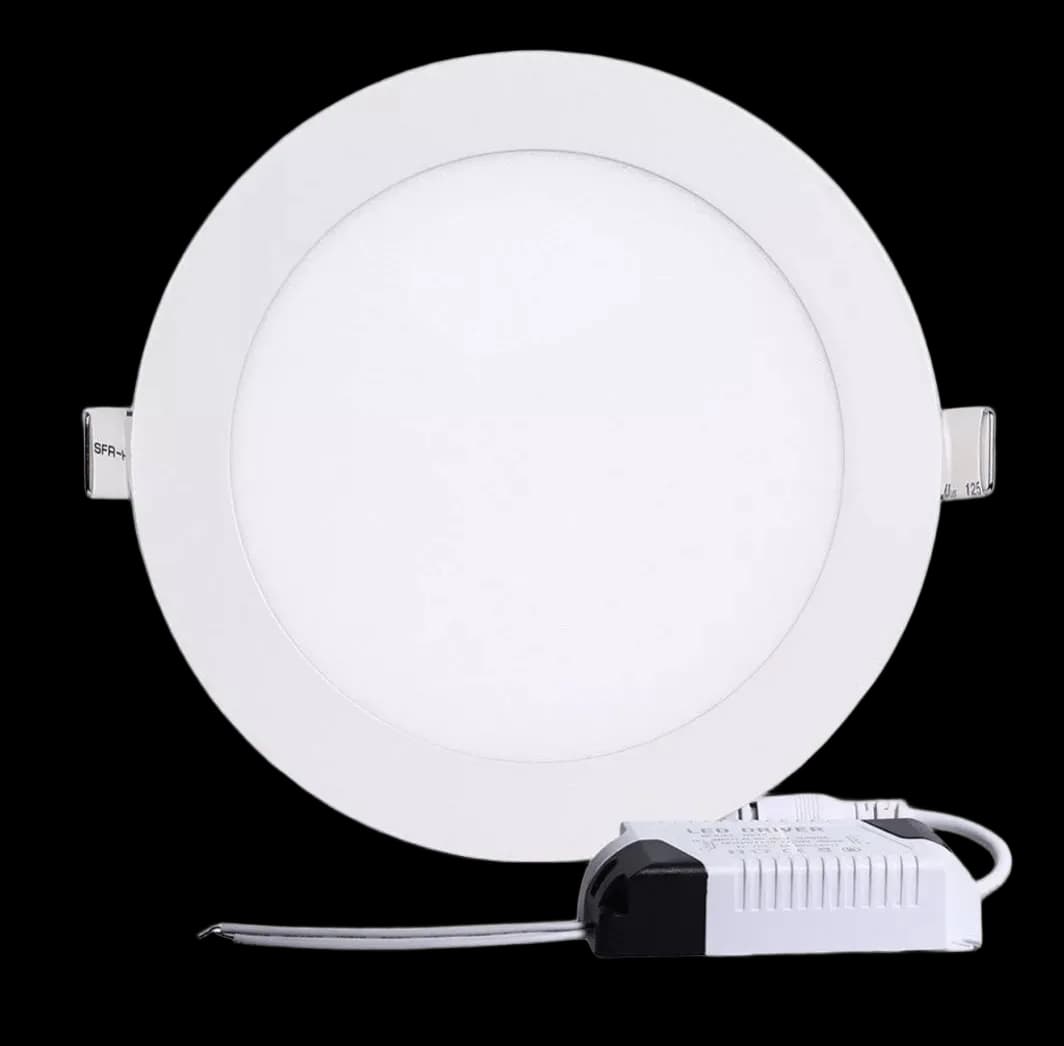Panel LED Redondo 18W Incrustar