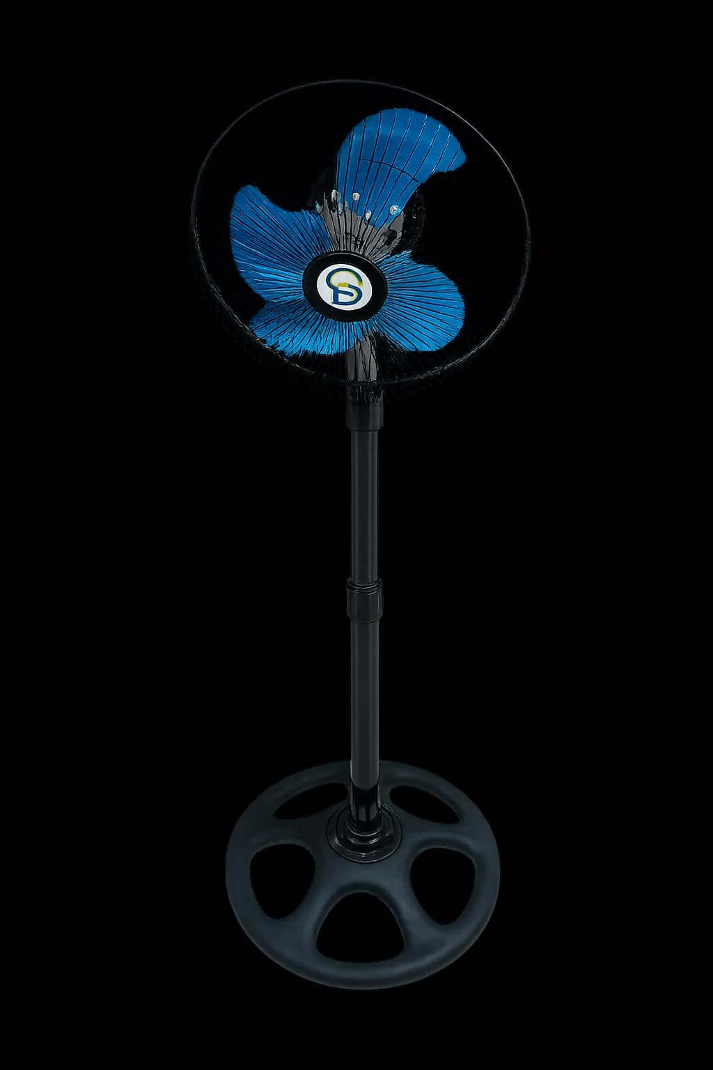 Ventilador con Aspas Azules